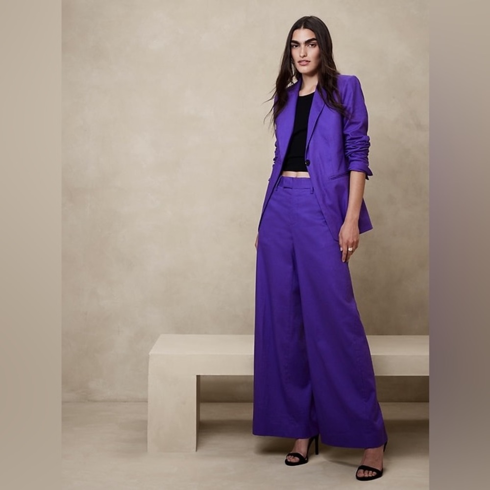 NWOT BR Purple wide leg pants